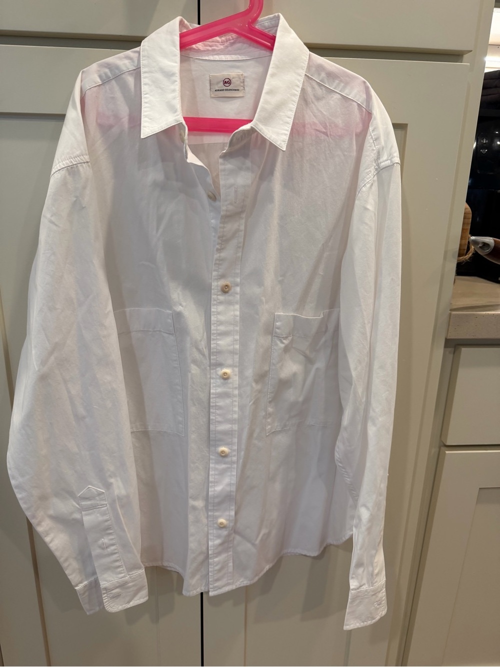 Ag Adriano Goldschmied White Button down with extra large pockets